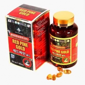 Tinh Dầu Thông Đỏ Red Pine Gold Hàn Quốc Lọ 100 Viên (Thùng 60 Lọ) Chính Hãng