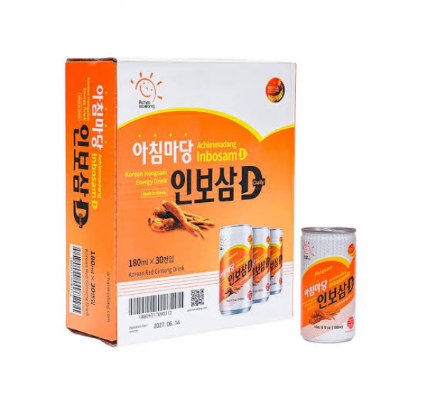 Nước Hồng Sâm Lon Achimmadang TH30 Hàn Quốc Chính Hãng