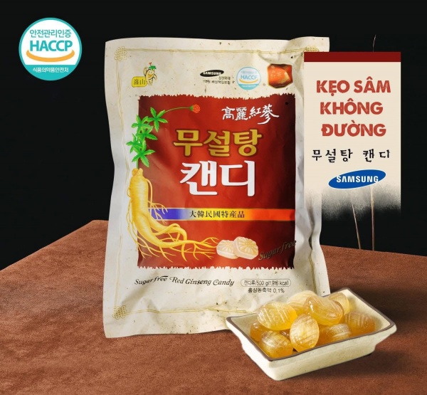 Kẹo sâm Không đường 500gr