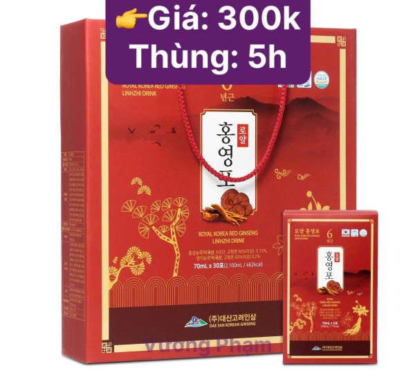 Nước hồng sâm linh chi Royal Dæsan 